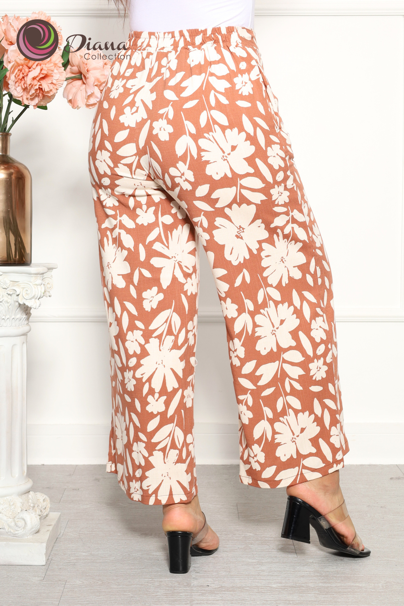 Pantalon pretina estampado