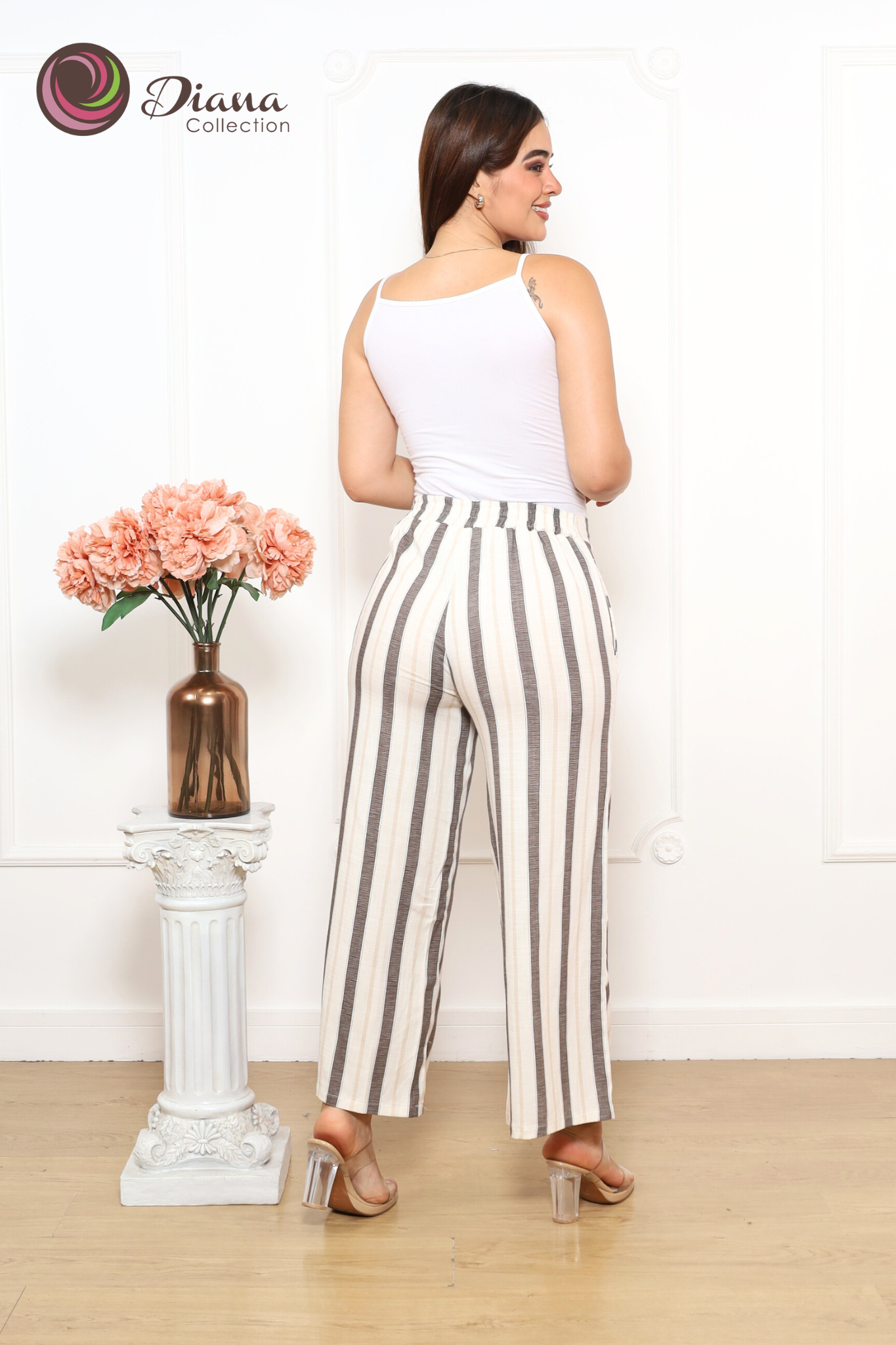 Pantalon pretina rayado