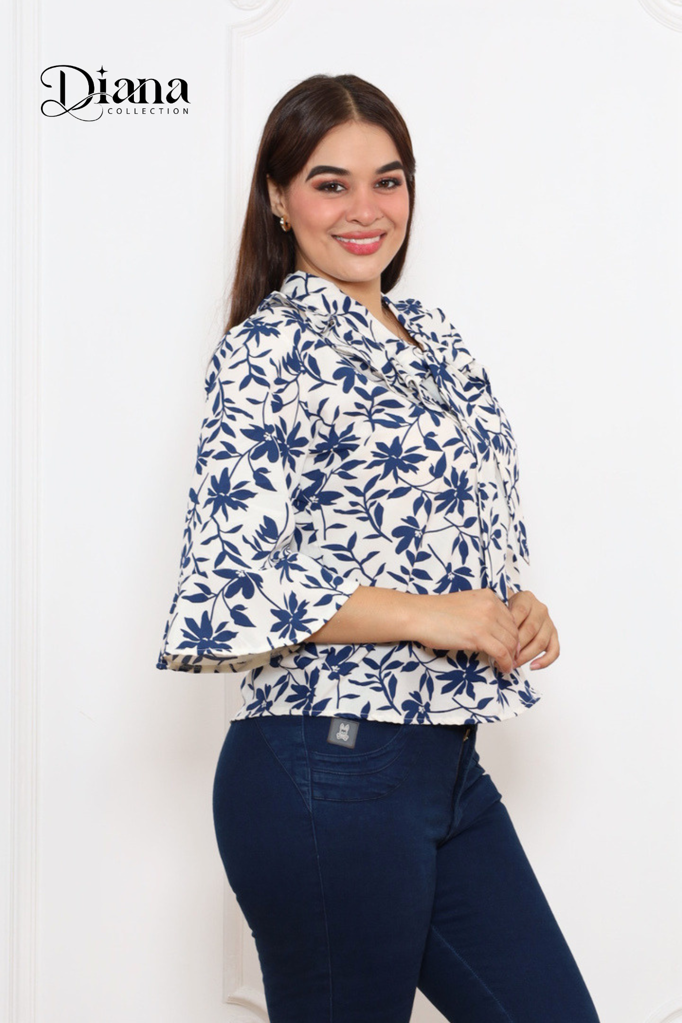 Blusa seda corbata