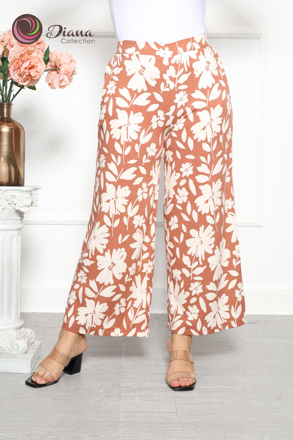 Pantalon pretina estampado