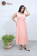 Vestido Emi manga cero estampado