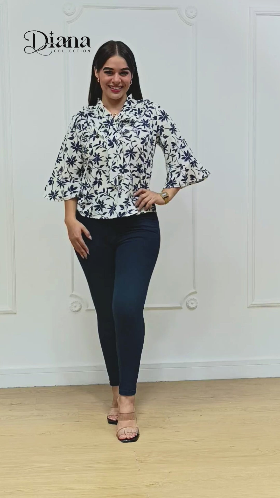 Blusa seda corbata